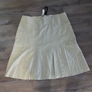 NWT Louben Size 20W 67% Linen Elegant A-Line Skirt